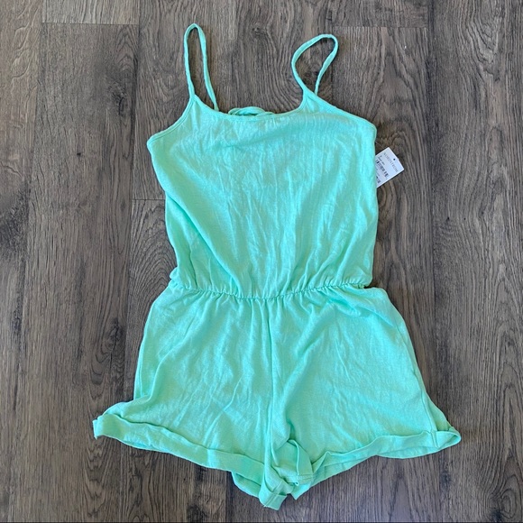 NWT BP Green Romper Spaghetti Straps - Picture 4 of 8
